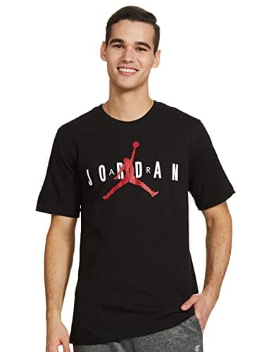 Image of Nike CK4212-013 M J Jordan AIR WM TEE T-Shirt Men's Black/White/Gym RED XL