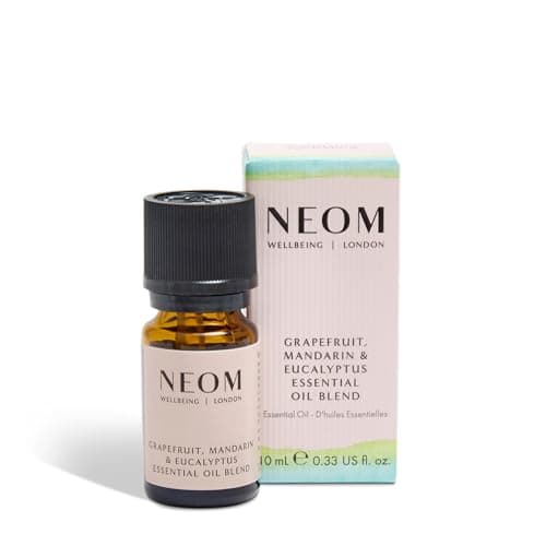 Image of NEOM Grapefruit, Mandarin & Eucalyptus Essential Oil Blend, 10ml I Citrusy, Juicy & Uplifting I for use in Neom Wellbeing Pod or in Bath I Up to 30 uses