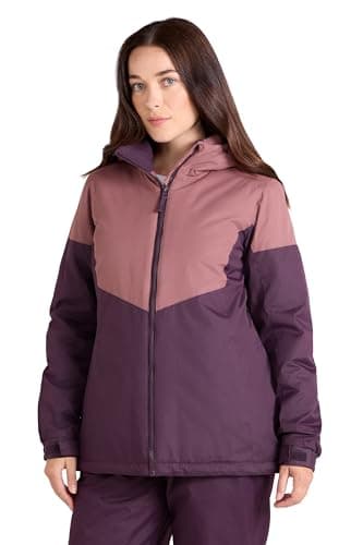 Image of Mountain Warehouse Moon Womens Ski Jacket - Snowproof, Adjustable Hood - Ideal For Sports, Skiing, Snowboarding Light Pink Women's Size 16
