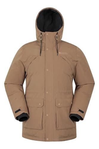 Image of Mountain Warehouse Marlow Extreme Mens Waterproof Down Parka Tan 2XL