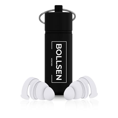 Image of BOLLSEN Life+ Earplugs for Sleeping – Silicone Noise Cancelling Ear Plugs - 24 dB SNR Noise Damping - Comfortable for All Day & Night Wear - Easy Insertion & Removal - Durable & Reusable 100x (1)