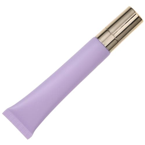 Image of Ipetboom 20ml Eye Cream Serum Tube with Frosted Purple Soft Material and Zinc Alloy Massage Head Refillable Cosmetic Dispenser for Daily Skincare