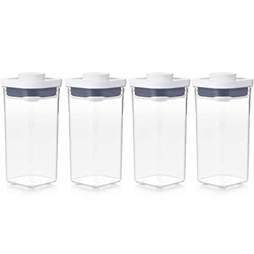 Image of OXO Good Grips POP Container - Airtight Food Storage - 0.5 Qt Square (Set of 4) for Candy and More