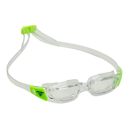 Image of Aqualung Aqua Sphere Phelps Tiburon Jnr-2020 Swimming Goggles, Clear, Light Green, Clear Lenses