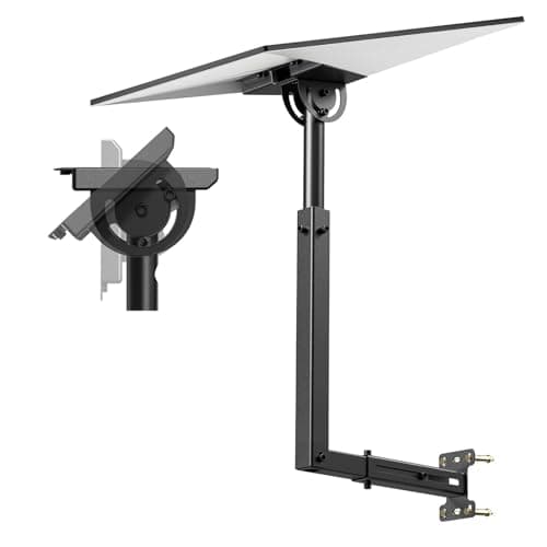 Image of MQFORU Starlink Gen 3 Mount, 360° Adjustable V3 Starlink Wall Mount, Starlink Standard Wall Mount with Retractable Arm for Gen 3 Starlink Internet Kit Satellite, Rustproof