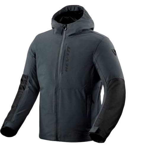 Image of REV'IT! Revit Traffic 2 H2O Waterproof Motorcycle Textile Jacket, Black/Dark Blue, XL