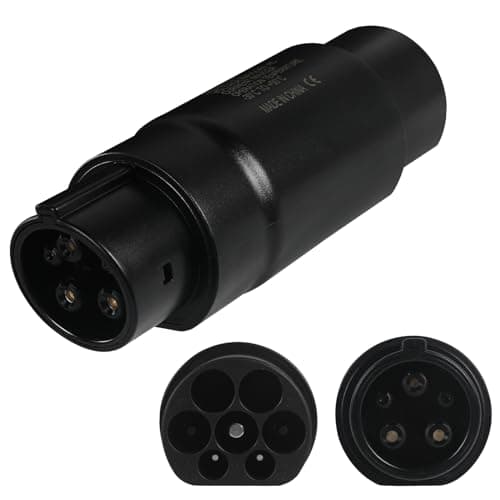 Image of AOHEWEI Type 2 to Type 1 EV Charging Adapter, 230V 32A IEC62196 to SAE J1772 Car Charger Cable Adapter, Type 2 EV Charging Cable or Charger to Type 1 Electric Vehicle Converter