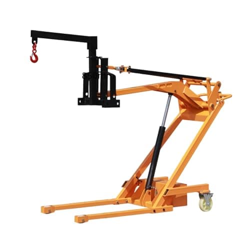 Image of Hydraulic Engine Crane with Telescopic Arms and Outriggers, 500–700 kg Load Capacity for Automotive Repair and Maintenance