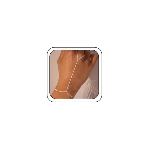 Image of Nymora Bracelets for Women – Non-Tarnish Trendy Dainty Paperclip, Figaro, Box, Herringbone Hand Chain Bracelet Pack, Adjustable Stack Jewelry for Women