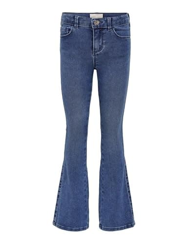 Image of KIDS ONLY Girl's Konroyal Life Reg Flared Pim504 Noos Jeans, Medium Blue Denim, 152 UK