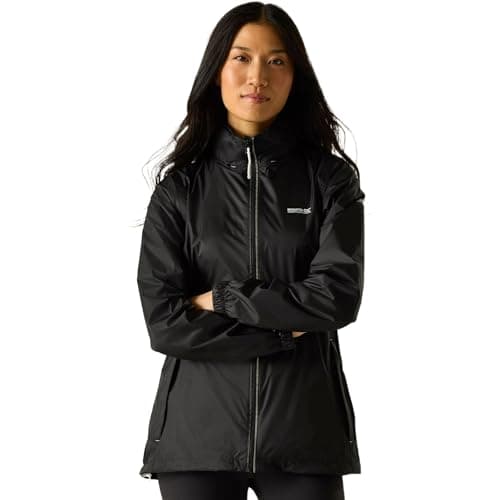 Image of Regatta Corinne IV Waterproof Shell Jacket - Black, Size 18