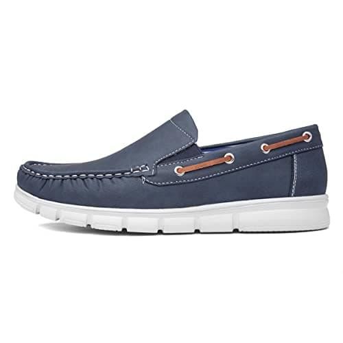 Image of Cushion Walk Declan Mens Navy Casual Boat Shoe - Size 8 UK - Blue