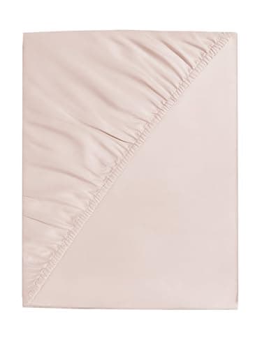 Image of Ev Dekor Double Fitted Sheet Blush,Pink - Deep Pocket Bedsheet 14inch (35 cm) - Soft Brushed Microfiber Fitted Bed Sheet Double bed – Easy Care Bottom Sheets, 35cm deep fitted sheets