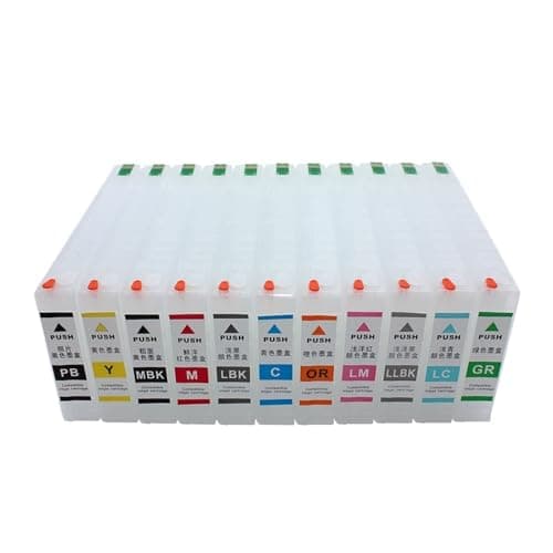 Image of Compatible For Epson, 300ml 11Colors 4900 Refill Ink Cartridge With Auto Reset Chip T6531-T6539 T653A T653B