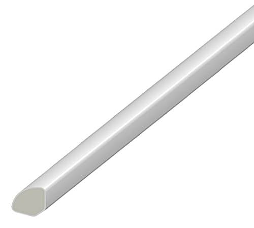 Image of Eurocell uPVC Plastic Quadrant Trim - 13mm x 2m Length x 5 Pack - White Gloss Finish
