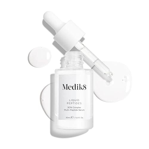 Image of Medik8 Liquid Peptides - 30% Multi-Peptide Age-Defying Serum - Drone-Targeted Technology Smooths & Plumps Wrinkles - Supports Collagen Producing Cells - 30ml