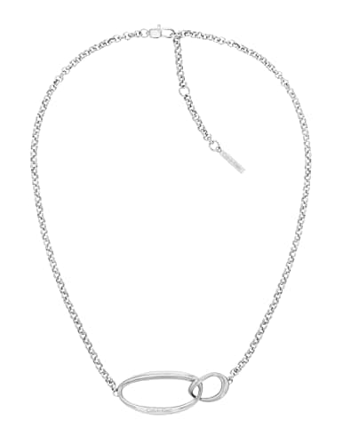 Image of Calvin Klein Women's PLAYFUL ORGANIC SHAPES Collection Necklace in Stainless Steel with a Charm - 35000353