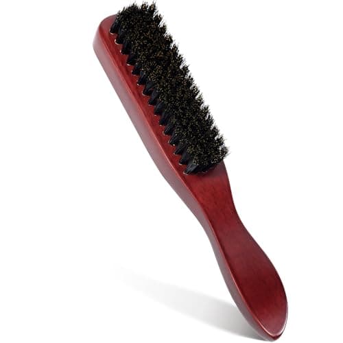 Image of Qufiiry Boar Bristle Brush, Hair Plating Brush for Women, Men, and Children to Detangle and Style Thick, Wavy, Dry or Damaged Hair
