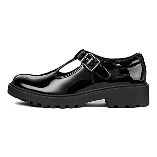 Image of Geox Girl's J Casey Girl Ballerina, Black, 5 UK Child