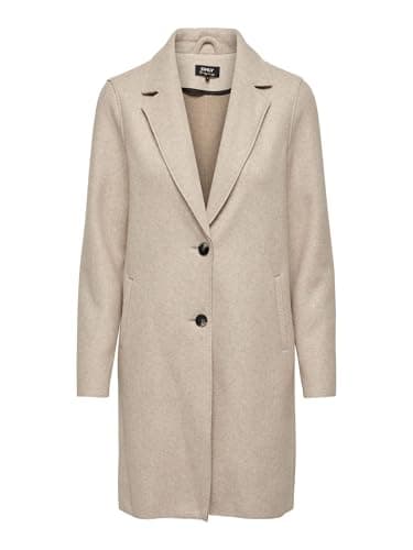Image of ONLY Women's Onlcarrie OTW Noos Bonded Coat, Humus/Detail: Melange, M