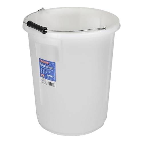 Image of Faithfull 25 Litres (5 Gallons) White Builders Bucket