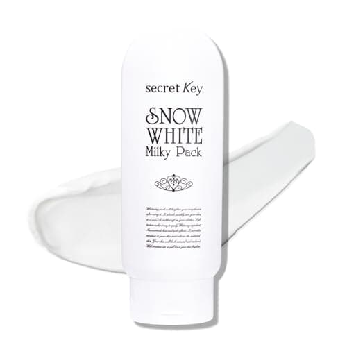 Image of [SECRET KEY] Snow White Whitening Milky Pack 200g for Face and Body, Wash-Off Type, Instant Natural Brightening Lasting for 10hr