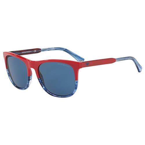 Image of Emporio Armani EA 4099 56 557380 Earmani 4099 Cateye Sunglasses 56, Red/Blue 557380