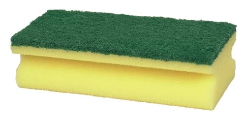 Image of ABENA Green Sponges, Kitchen Cleaning Sponge, Scouring Pads, Pot Scrubber, One Size, Pack of 10