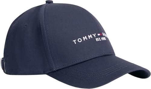 Image of Tommy Hilfiger Men’s TH Established Baseball Cap, Blue (Desert Sky), One Size