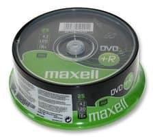 Image of Maxell dvd+r 25pk spindle