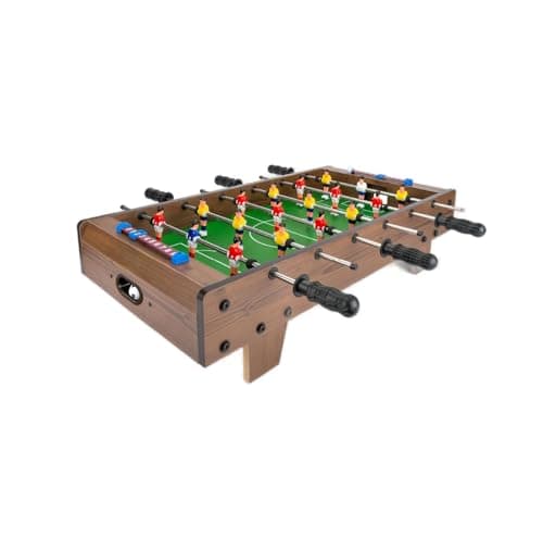 Image of B4E Table Top Football Game – Wooden Mini Foosball Table for Kids & Adults – Indoor Outdoor Family Game, 20” & 27” Size Options – Classic Desktop Soccer Match Game for Ages 5+ (27 Inch)