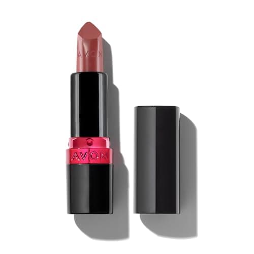 Image of Avon Ultra Creamy Satin-finish Lipstick Pout with Vitamin E, Avocado Oil and Jojoba Oil for a Creamy and Comfy Feel, Rich Colour and Full Coverage, Cruelty Free