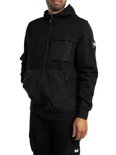 Image of Weekend Offender Men's Daponte Zip Hoodie, Black, XXL