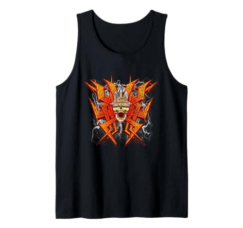 Image of Doom Eternal Nightmare Distressed Lightning Video Game Tank Top