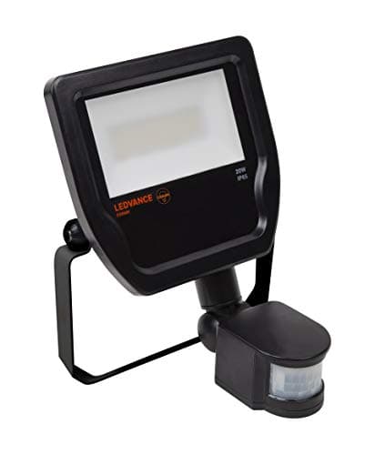 Image of LEDVANCE LED Floodlight Sensor, 20W, Cool White, IP65, Black, 16.7 x 22.35 x 4.4 cm
