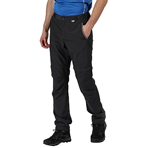Image of Regatta Highton Water Resistant Quick Dry Zip-Off Trousers with Zip Pockets