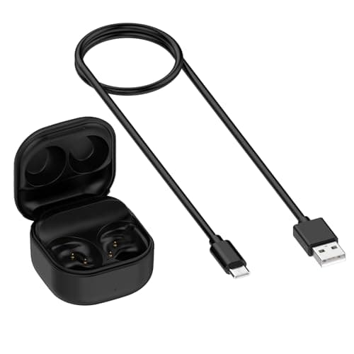 Image of Charging Case Compatible for Samsung Galaxy Buds FE SM-R400 Earbuds Wireless Bluetooth Headphone Replacement Charger Case Box Bin
