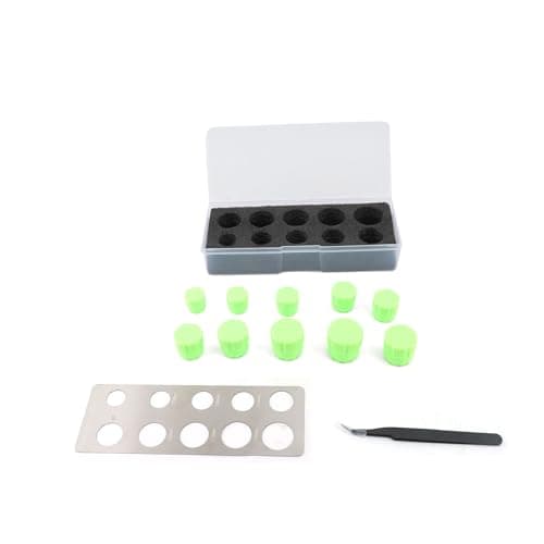 Image of Jelquix Car Parking Sensor Hole Cutter Kit Precise 16-25mm Plastic Circle Cutting Tool for Car Wrapping TPU,Carbon Fiber,PVC (Green)