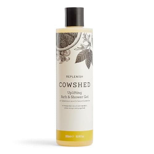 Image of Cowshed Bath & Shower Gel 300ml | Replenish Uplifting Body Wash for Women & Men | Natural Body Wash, No Parabens | Hydrating Vegan Shower Gel with Red Mandarin, Bitter Orange and Grapefruit