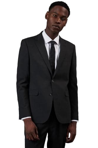 Image of Burton Charcoal Slim Fit Essential Suit Jacket, 42R, Charcoal