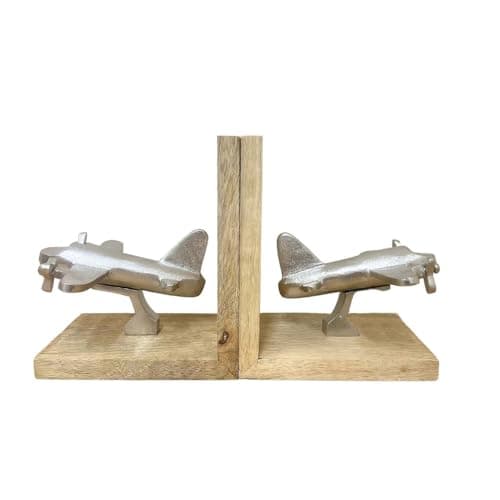 Image of Set of Two Aeroplane Bookends