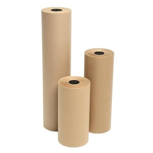 Image of Multipurpose Brown Kraft Paper Rolls 500mm, 600mm, 750mm, 900mm & 1000mm Rolls For Packing Gifts Arts & Crafts (900mm x 100m)