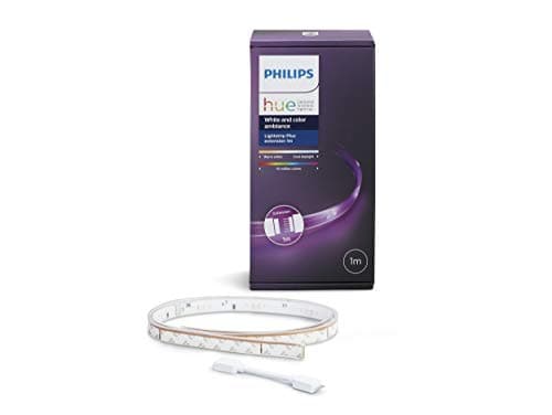 Image of Philips Hue Lightstrip Extension v3 [1 m] White and Colour Ambiance Smart LED Kit (Works with Alexa, Google Assistant and Apple HomeKit)