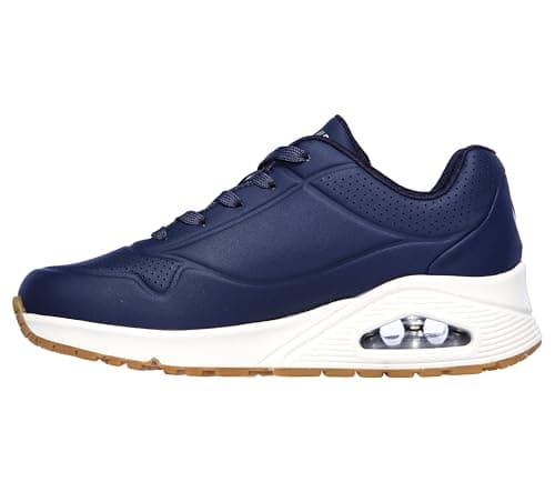 Image of Skechers Women's Uno Stand on Air Sneaker, Navy Durabuck Mesh, 8 UK