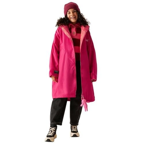 Image of Regatta Unisex Kid Waterproof Changing Robe Oversized Fleece Lined Windproof