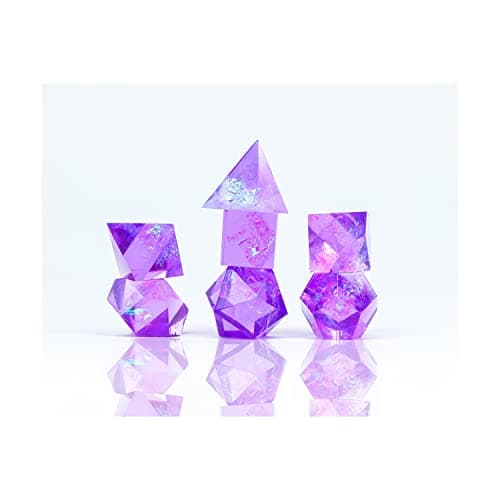 Image of Purple Cloak and Dagger Poly 7 Set - Sirius Dice