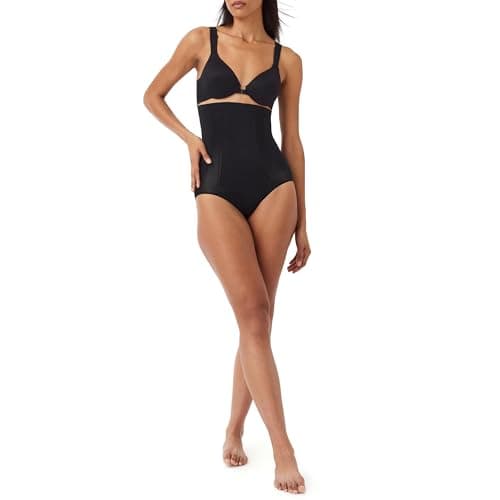 Image of Spanx Women's High-Waisted Mid-Thigh Short, VERY BLACK, L