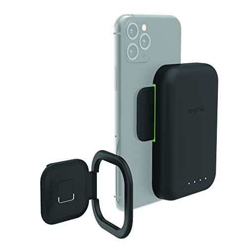 Image of Mophie Juice Pack Connect Compact - containing a Portable 3,000mAh Battery with Dual Purpose Stand - Made for Qi-Enabled Smartphones - Black