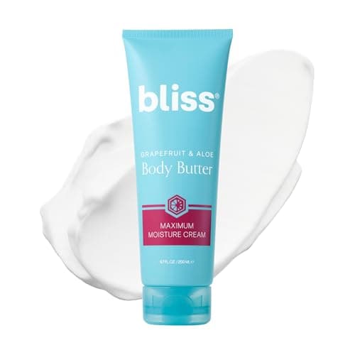 Image of Bliss Body Butter - Grapefruit and Aloe - Maximum Moisture Cream - 198 mL - Body Lotion for Dry Skin - Long-Lasting Moisturizer for Women & Men - Vegan and Cruelty-Free