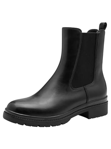 Image of Tamaris Women's Vegan Boots, Black Glam, 37 EU